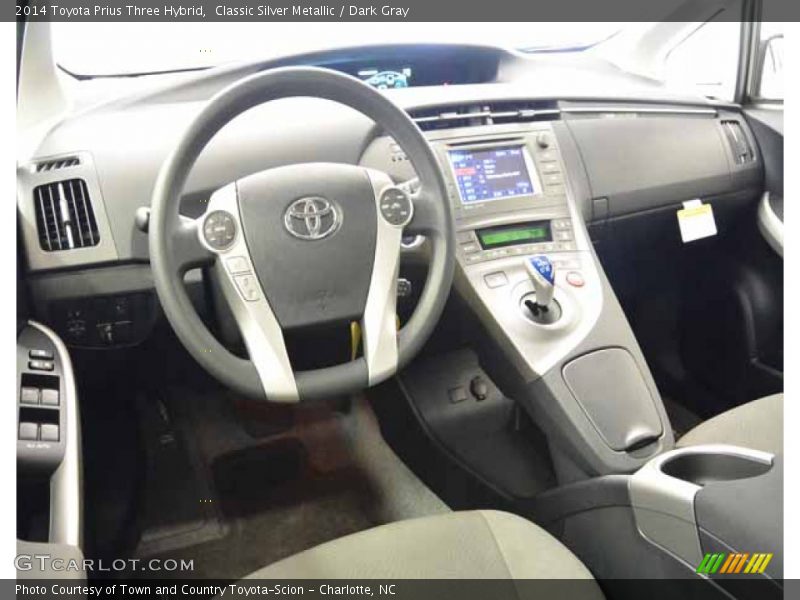 Classic Silver Metallic / Dark Gray 2014 Toyota Prius Three Hybrid