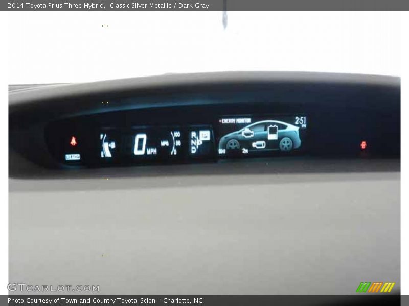 Classic Silver Metallic / Dark Gray 2014 Toyota Prius Three Hybrid