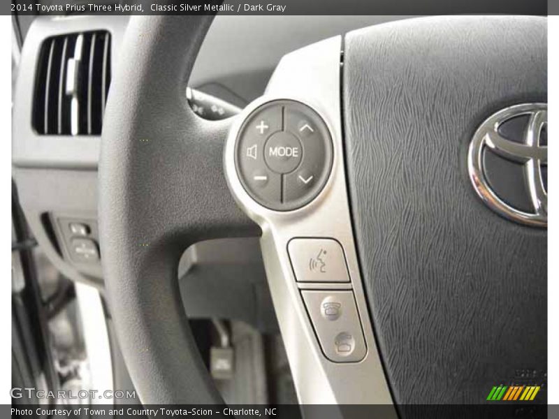 Classic Silver Metallic / Dark Gray 2014 Toyota Prius Three Hybrid