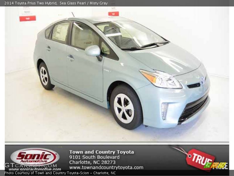 Sea Glass Pearl / Misty Gray 2014 Toyota Prius Two Hybrid