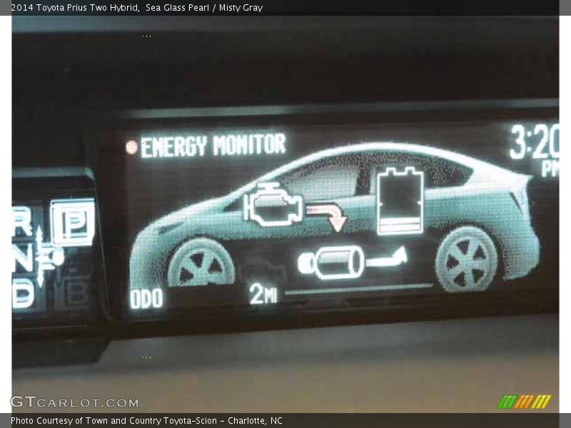Sea Glass Pearl / Misty Gray 2014 Toyota Prius Two Hybrid