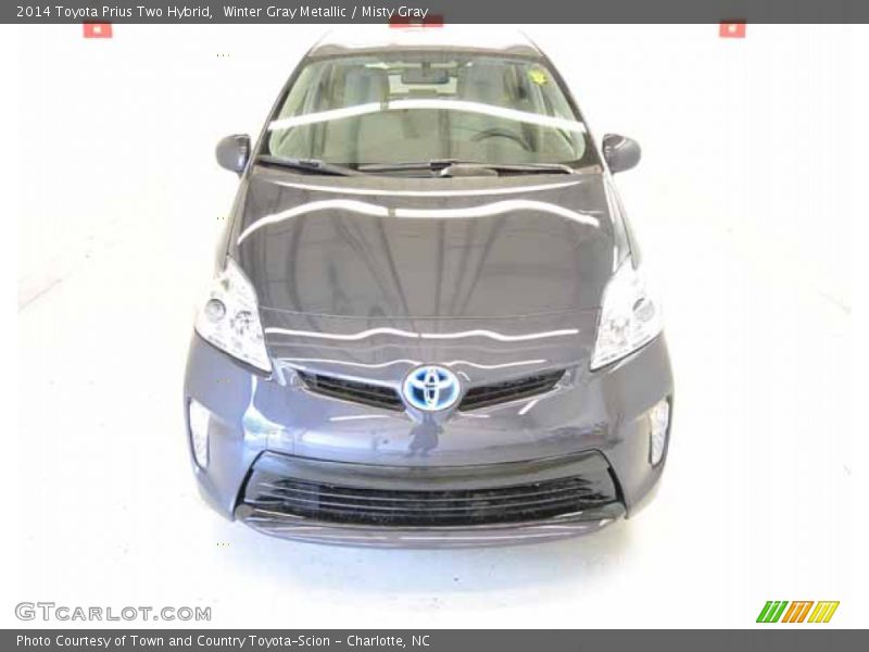 Winter Gray Metallic / Misty Gray 2014 Toyota Prius Two Hybrid