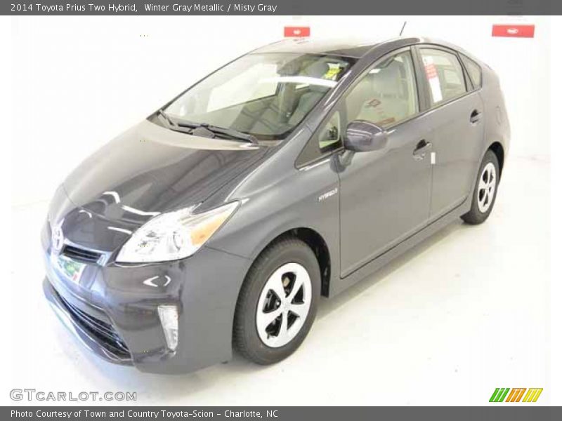 Winter Gray Metallic / Misty Gray 2014 Toyota Prius Two Hybrid