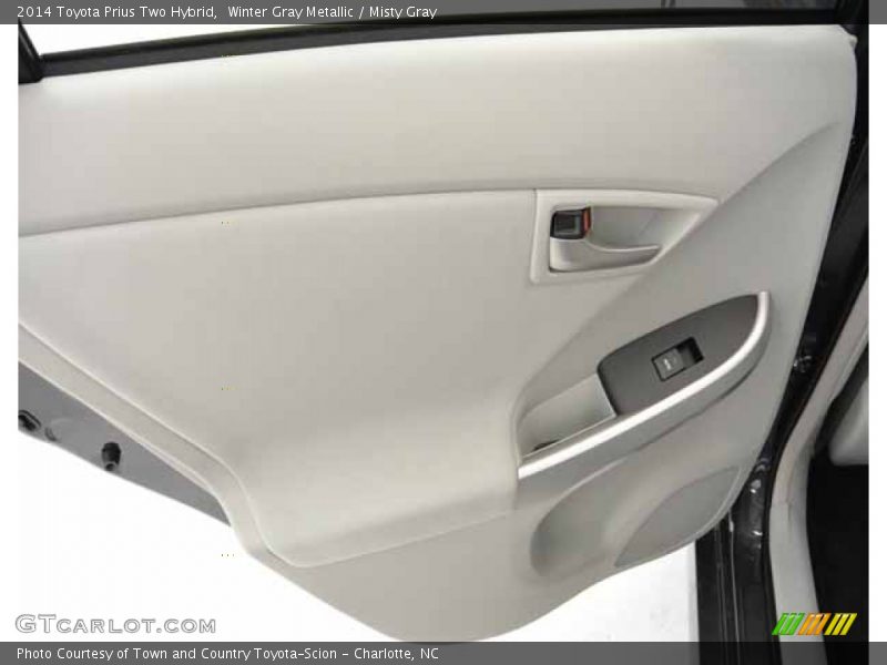 Winter Gray Metallic / Misty Gray 2014 Toyota Prius Two Hybrid