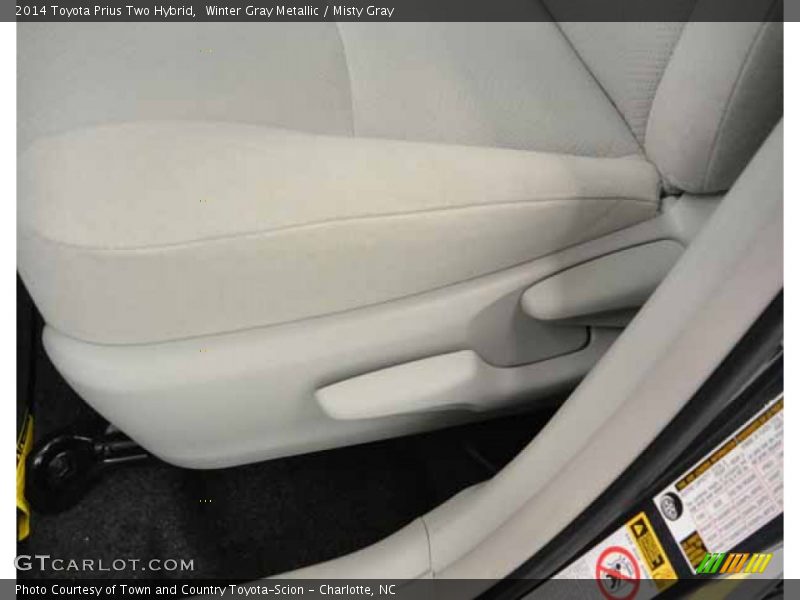 Winter Gray Metallic / Misty Gray 2014 Toyota Prius Two Hybrid