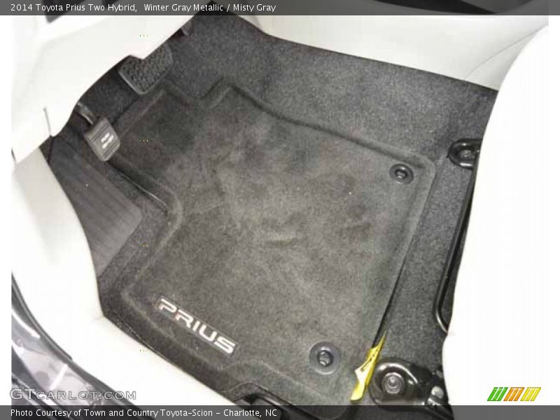 Winter Gray Metallic / Misty Gray 2014 Toyota Prius Two Hybrid
