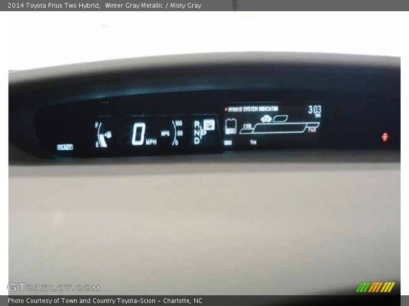 Winter Gray Metallic / Misty Gray 2014 Toyota Prius Two Hybrid