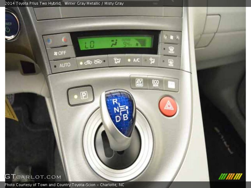 Winter Gray Metallic / Misty Gray 2014 Toyota Prius Two Hybrid