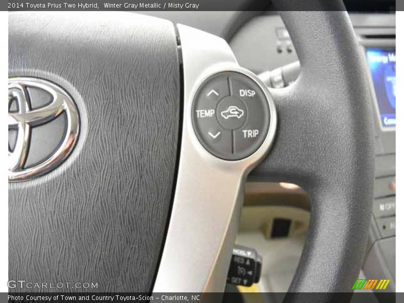 Winter Gray Metallic / Misty Gray 2014 Toyota Prius Two Hybrid