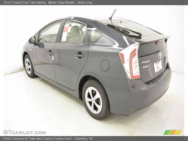 Winter Gray Metallic / Misty Gray 2014 Toyota Prius Two Hybrid