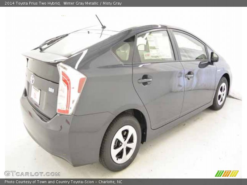 Winter Gray Metallic / Misty Gray 2014 Toyota Prius Two Hybrid