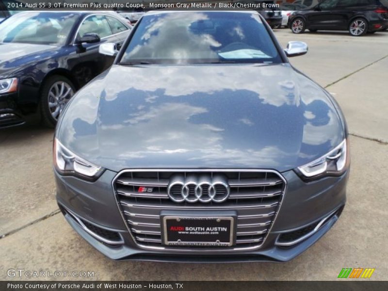 Monsoon Gray Metallic / Black/Chestnut Brown 2014 Audi S5 3.0T Premium Plus quattro Coupe