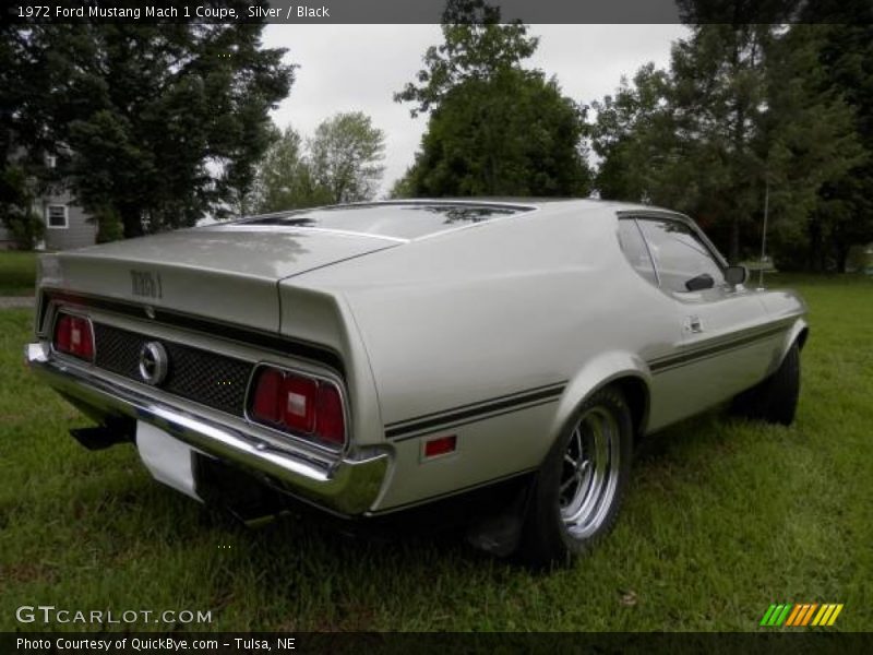 Silver / Black 1972 Ford Mustang Mach 1 Coupe