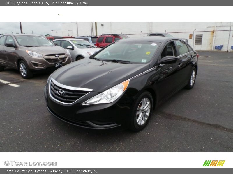 Midnight Black / Gray 2011 Hyundai Sonata GLS