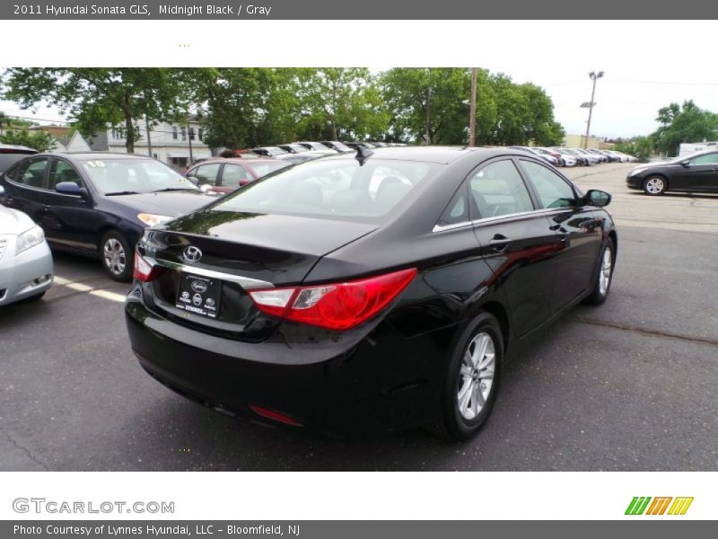Midnight Black / Gray 2011 Hyundai Sonata GLS