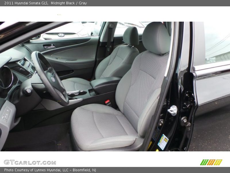 Midnight Black / Gray 2011 Hyundai Sonata GLS