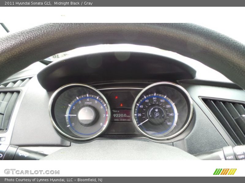 Midnight Black / Gray 2011 Hyundai Sonata GLS