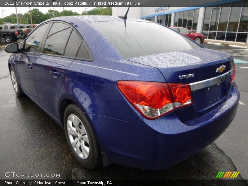 Blue Topaz Metallic / Jet Black/Medium Titanium 2013 Chevrolet Cruze LS