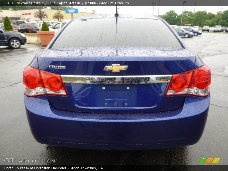 Blue Topaz Metallic / Jet Black/Medium Titanium 2013 Chevrolet Cruze LS