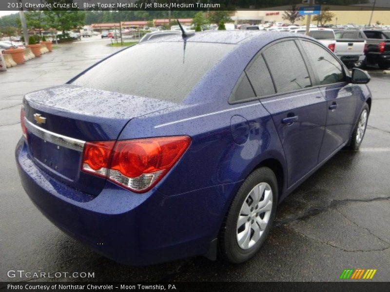 Blue Topaz Metallic / Jet Black/Medium Titanium 2013 Chevrolet Cruze LS