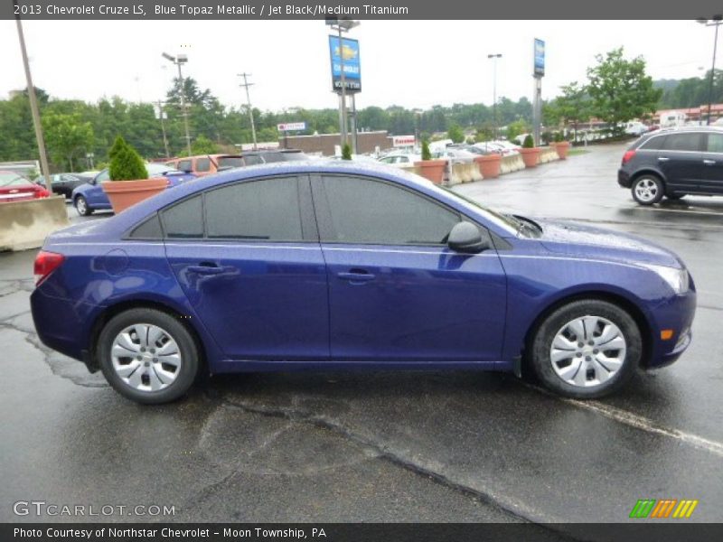 Blue Topaz Metallic / Jet Black/Medium Titanium 2013 Chevrolet Cruze LS