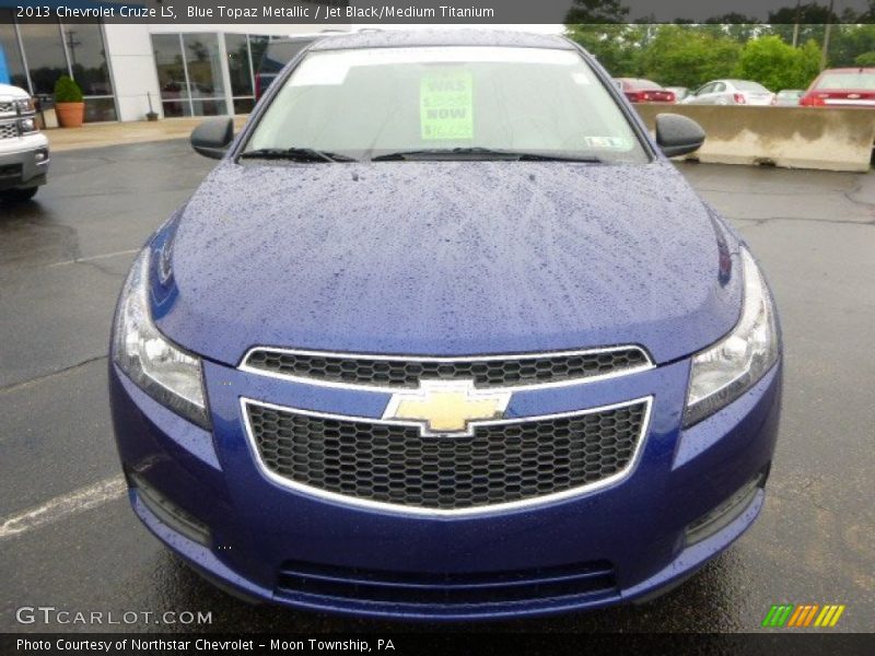 Blue Topaz Metallic / Jet Black/Medium Titanium 2013 Chevrolet Cruze LS