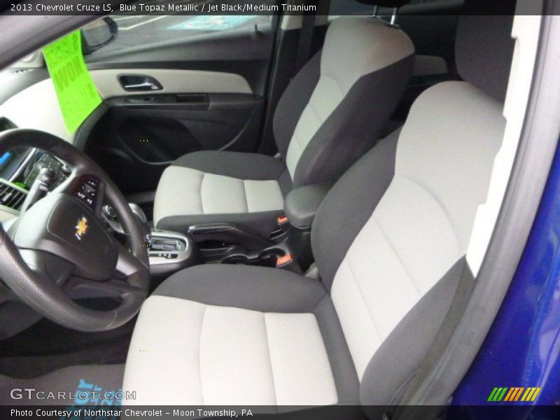 Blue Topaz Metallic / Jet Black/Medium Titanium 2013 Chevrolet Cruze LS