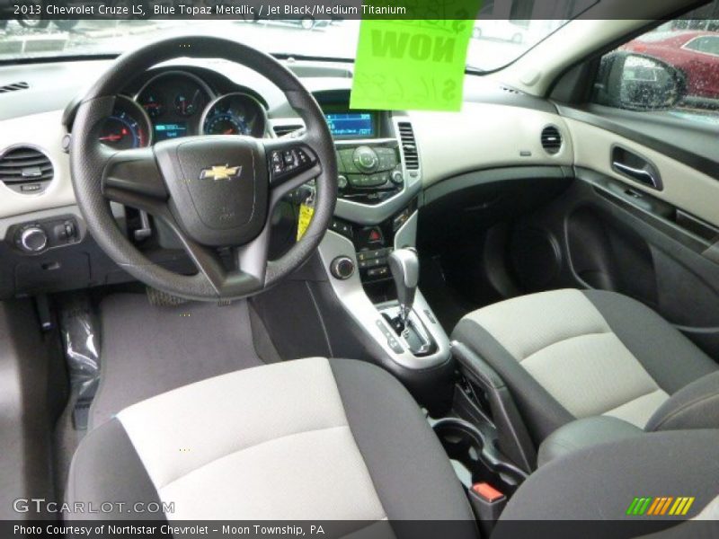Blue Topaz Metallic / Jet Black/Medium Titanium 2013 Chevrolet Cruze LS
