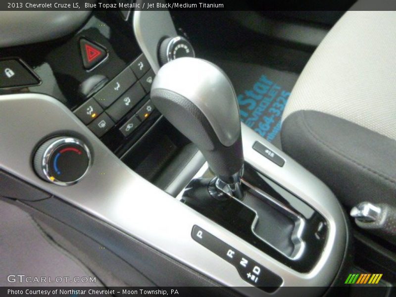 Blue Topaz Metallic / Jet Black/Medium Titanium 2013 Chevrolet Cruze LS