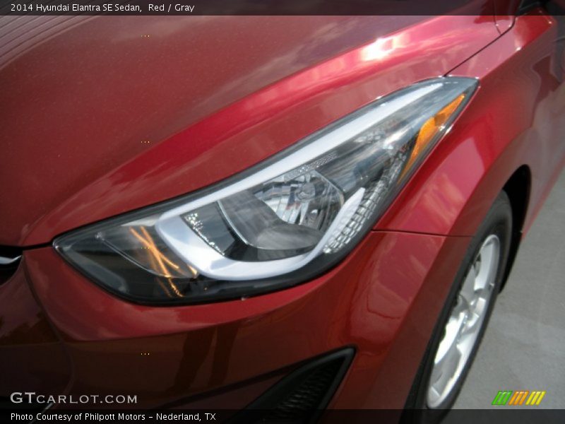 Red / Gray 2014 Hyundai Elantra SE Sedan