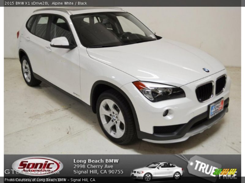 Alpine White / Black 2015 BMW X1 sDrive28i