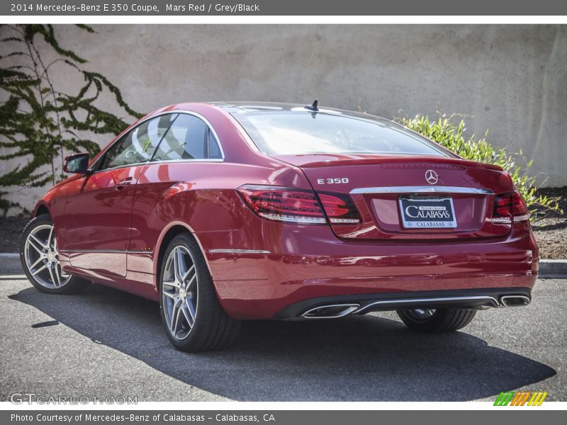 Mars Red / Grey/Black 2014 Mercedes-Benz E 350 Coupe
