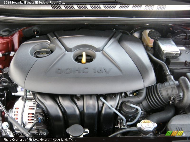 Red / Gray 2014 Hyundai Elantra SE Sedan
