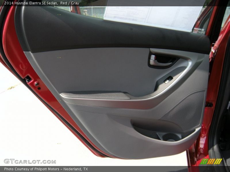 Red / Gray 2014 Hyundai Elantra SE Sedan