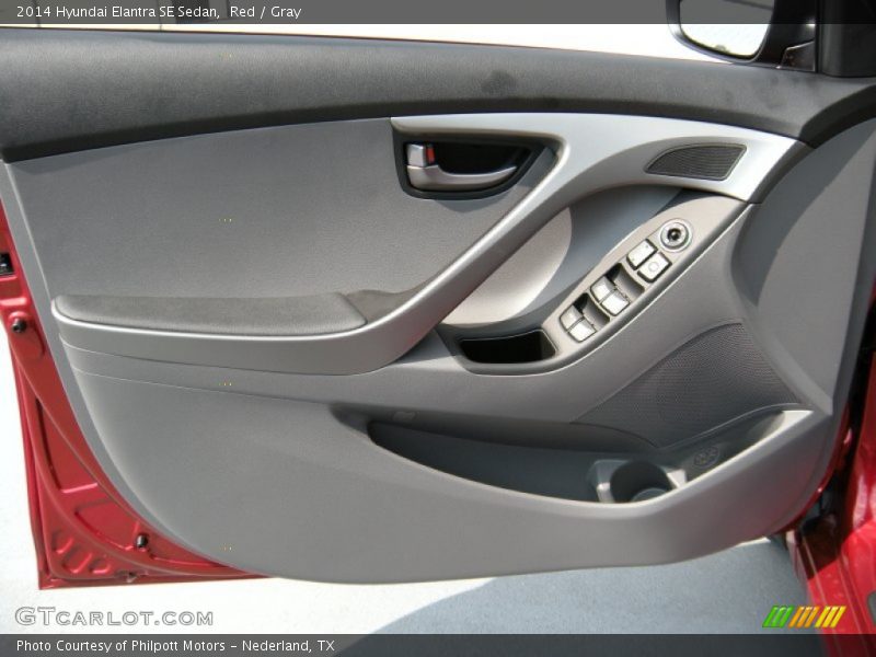 Red / Gray 2014 Hyundai Elantra SE Sedan