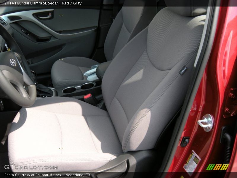 Red / Gray 2014 Hyundai Elantra SE Sedan