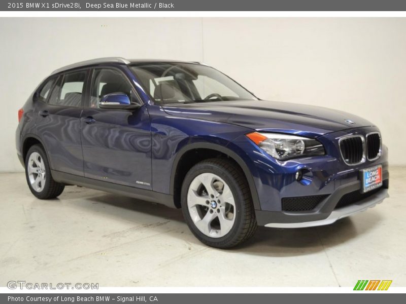 Deep Sea Blue Metallic / Black 2015 BMW X1 sDrive28i