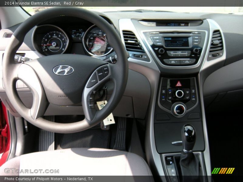 Red / Gray 2014 Hyundai Elantra SE Sedan