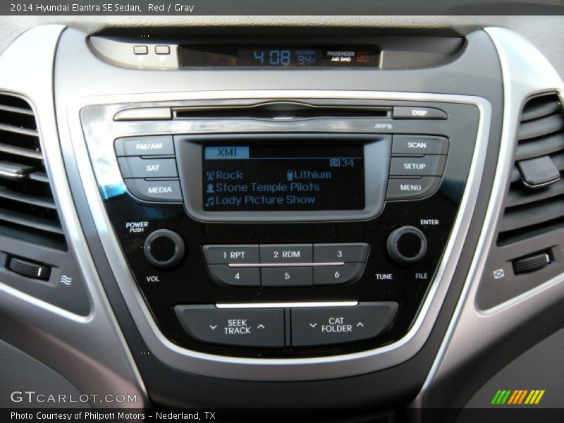 Red / Gray 2014 Hyundai Elantra SE Sedan