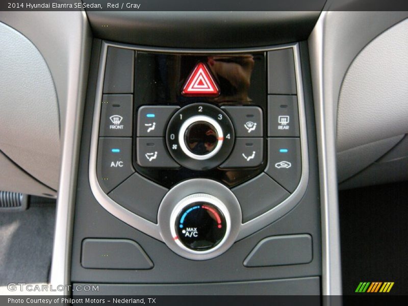 Red / Gray 2014 Hyundai Elantra SE Sedan