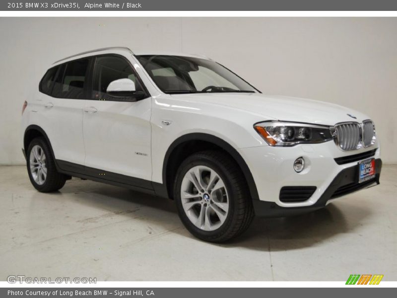 Alpine White / Black 2015 BMW X3 xDrive35i
