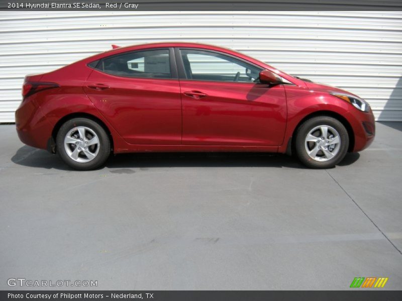 Red / Gray 2014 Hyundai Elantra SE Sedan