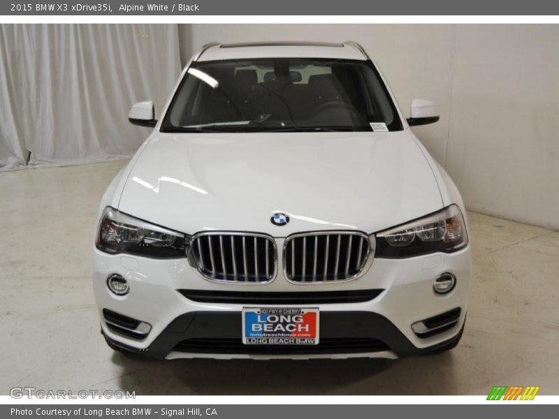 Alpine White / Black 2015 BMW X3 xDrive35i