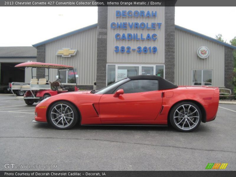 Inferno Orange Metallic / Ebony 2013 Chevrolet Corvette 427 Convertible Collector Edition