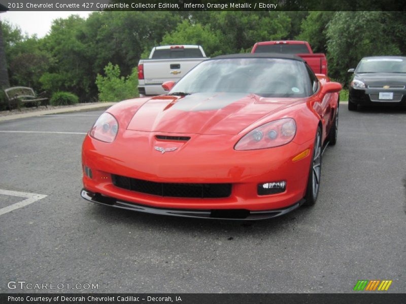 Inferno Orange Metallic / Ebony 2013 Chevrolet Corvette 427 Convertible Collector Edition