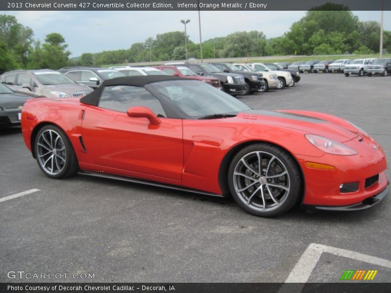 Inferno Orange Metallic / Ebony 2013 Chevrolet Corvette 427 Convertible Collector Edition