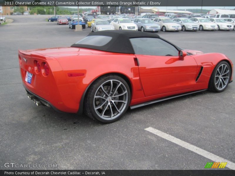 Inferno Orange Metallic / Ebony 2013 Chevrolet Corvette 427 Convertible Collector Edition