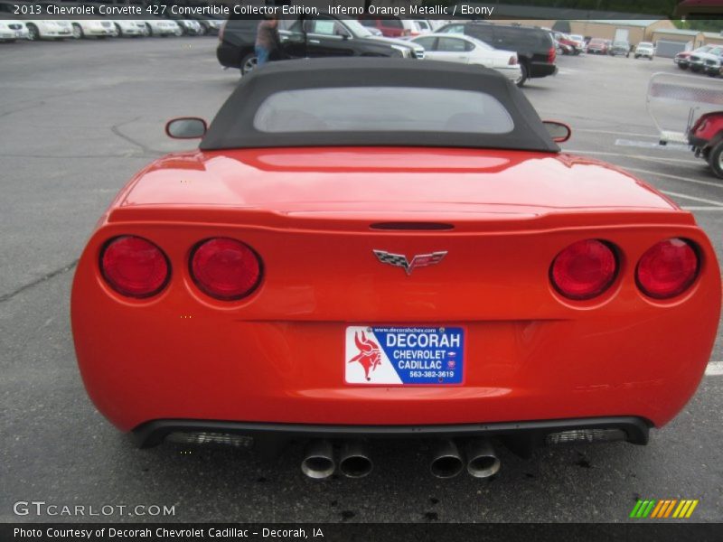 Inferno Orange Metallic / Ebony 2013 Chevrolet Corvette 427 Convertible Collector Edition