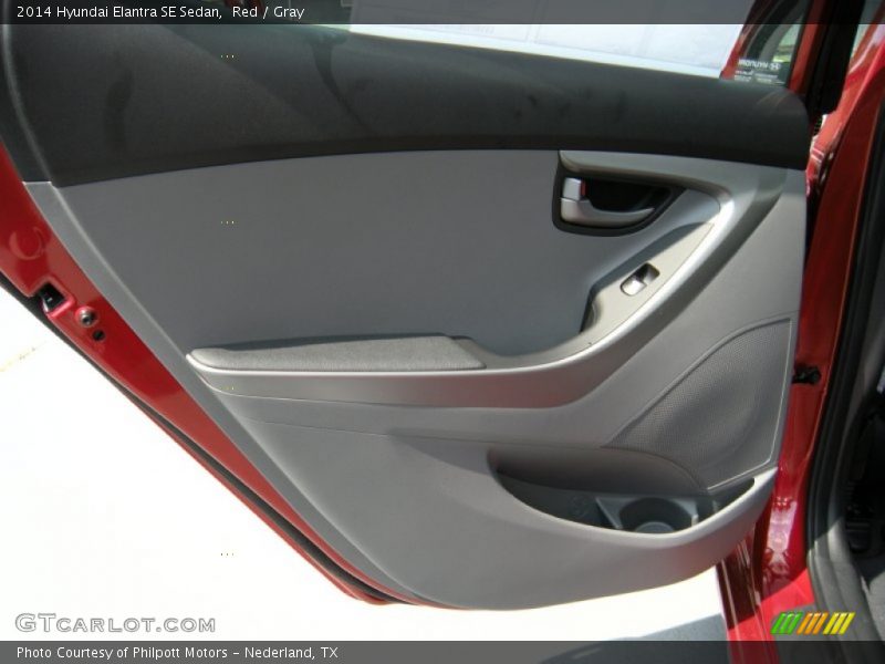 Red / Gray 2014 Hyundai Elantra SE Sedan
