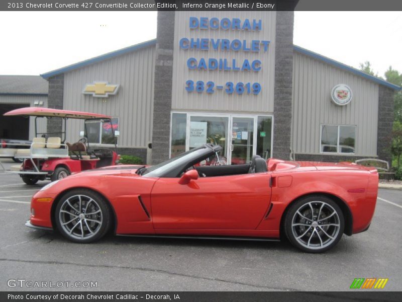 Inferno Orange Metallic / Ebony 2013 Chevrolet Corvette 427 Convertible Collector Edition